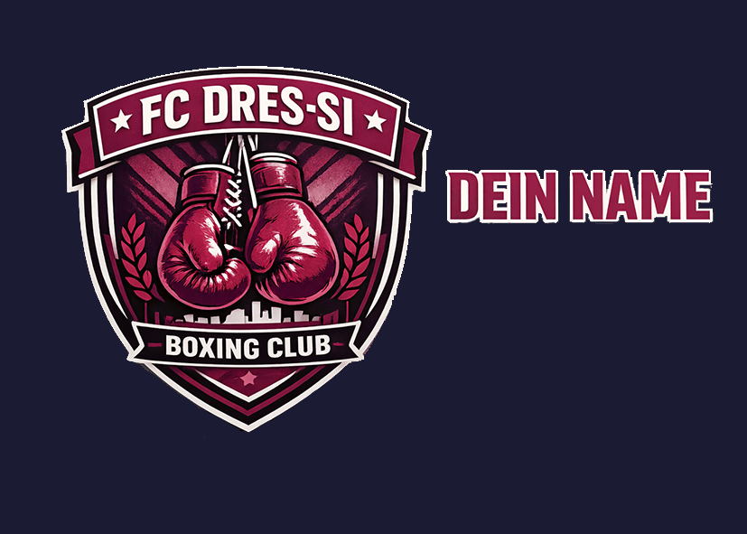 Namensschild für die Personalisierung von Boxbandagen und Innenhandschuh mit Namen, Logo und Mantra